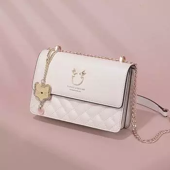 Новая сумка через плечо с легкой роскошной высококачественной цепочкой, маленькая квадратная сумка, модная сумка через плечо