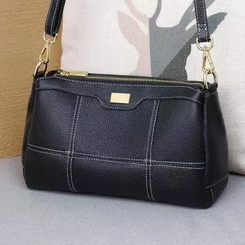 Новая сумка через плечо, сумка подмышкой, натуральная кожа, высококачественная, осенне-зимняя, модная сумка через плечо, женская сумка, трендовая