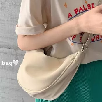 Новая сумка через плечо, универсальная сумка на грудь, легкая сумка для подмышек, нейлоновая холщовая сумка для женщин