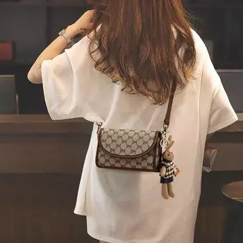 Новая сумка через плечо Высококачественная и модная женская сумка Модная и универсальная легкая роскошная маленькая сумка Сумка через плечо