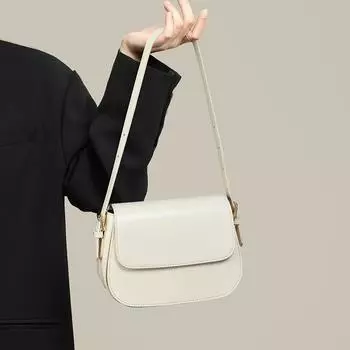 Новая сумка через плечо в осенне-зимнем стиле из натуральной кожи, модная, универсальная, на одно плечо, сумка-тофу под мышкой