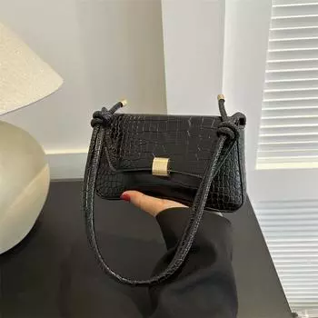 Новая сумка через подмышку, одно плечо, портативная сумка-багет, модная женская сумка, сумка-мессенджер 2024 года, новая повседневная легкая роскошная женская сумка белый