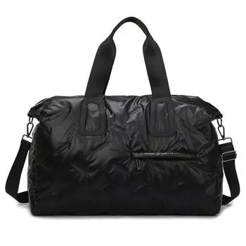 Новая сумка для фитнеса, может использоваться как сумка-мессенджер и может вмещать много вещей. чёрный