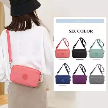 Новая сумка для мам среднего возраста, универсальная женская сумка через плечо на одно плечо, модная маленькая сумка из ткани Оксфорд, женская сумка, тренд 20*8*12cm чёрный