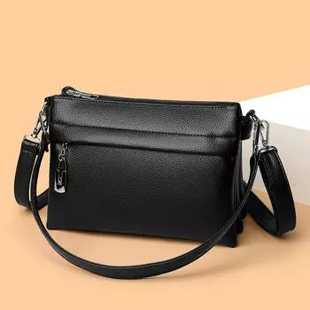 Новая сумка для мамы, легкая, роскошная, на одно плечо, из натуральной кожи, модная и универсальная, вышитая, женская сумка через плечо