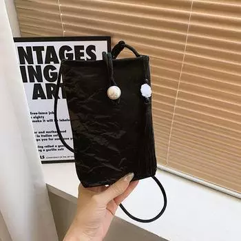 Новая сумка для мобильного телефона Guofeng, женская сумка-мессенджер, корейская версия, мини-сумка через плечо, простая маленькая сумка Macaron белый