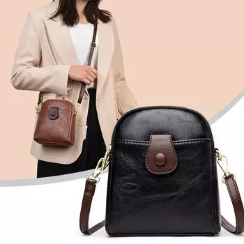 Новая сумка для мобильного телефона Niche High-end Feeling, большая вместимость, два отделения, простая сумка через плечо на одно плечо