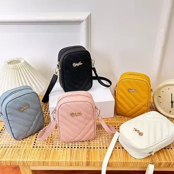 Новая сумка для мобильного телефона женская сумка твиловая сумка через плечо чёрный