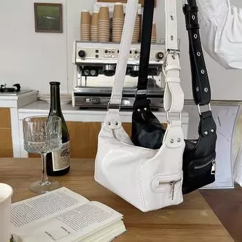 Новая сумка для мотоцикла в стиле панк, сумка под мышкой для женщин, модная дизайнерская сумка, горячая женская сумка через плечо, трендовая