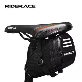 Новая сумка для седла велосипеда, водонепроницаемая, светоотражающая, полосатая, сумка для хвоста горного велосипеда, небольшая сумка для хранения велосипедного седла, сумка для инструментов чёрный