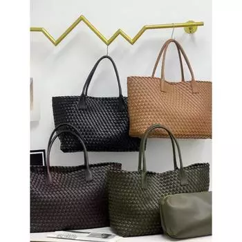 Новая сумка-хобо ручной работы BV, сумка-трансфер через плечо, большая вместимость, универсальная, модная бирка 51x18x28cm кислотные зеленого