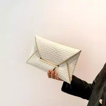 Новая сумка-конверт Niche Trend 2024 года, контрастный цвет, персонализированная сумка-клатч в Пномпене, модная и простая сумка-конверт в иностранном стиле