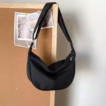 Новая сумка-мессенджер для женщин, большая вместительная сумка для пельменей, сумка для студентов колледжа, мужская и женская, сумка для пар, легкая повседневная сумка через плечо чёрный