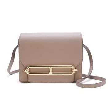 Новая сумка Pig Nose с натуральной текстурой кожи, модная маленькая квадратная сумка через плечо, ретро-темпераментная сумка на одно плечо из тофу, сумка для бортпроводника 18x6x15cm белый