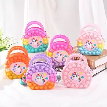 Новая сумка Pioneer с изображением крысы, кошелек с мультяшным единорогом, силиконовая сумка-мессенджер, детская игрушка, сумка-пузырь для снятия стресса