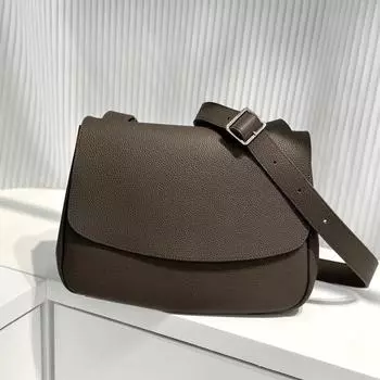 Новая сумка почтальона из коровьей кожи с верхним слоем, сумка-перекидка из коровьей кожи, женская сумка через плечо в стиле ретро из кожи 30x12x21cm серый