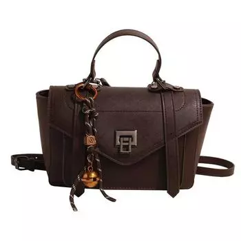 Новая сумка-подмышка, ретро-стиль, искусственная кожа. чёрный