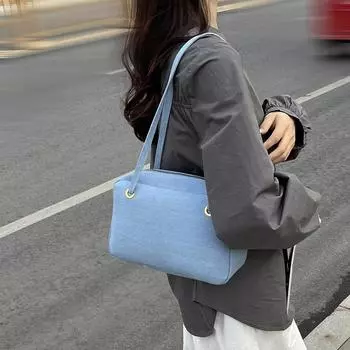 Новая сумка-подушка, женская модная однотонная универсальная сумка на плечо в стиле ретро, популярная сумка через плечо для подмышек, весна/лето