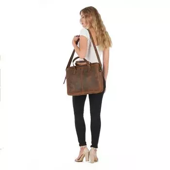 Новая сумка ручной работы из натуральной кожи в деревенском стиле, кожаная сумка для ноутбука, мужской портфель, сумка-портфель через плечо