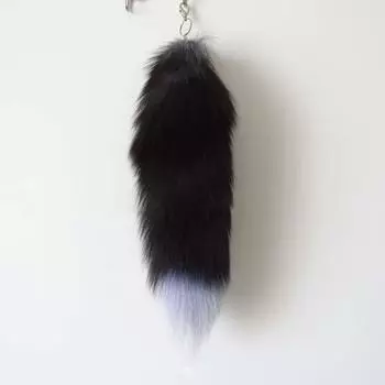 Новая сумка с кисточками из лисьего меха, бирка, подвеска для сумки, аксессуар, большой брелок