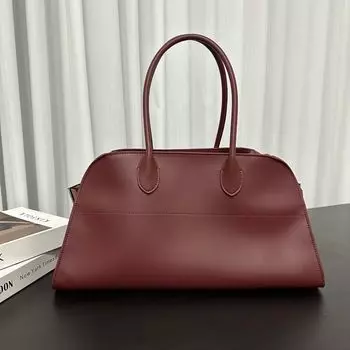 Новая сумка-тоут Niche Napa Top Layer Cowhic в минималистском стиле с большой вместимостью, сумка для рабочего места и поездок на работу 25x17x19cm коричневый