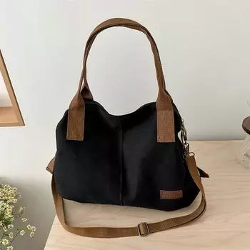 Новая сумка-тоут, персонализированная сумка через плечо, корейская модная сумка через плечо, холщовая дорожная сумка, простой и универсальный студенческий рюкзак