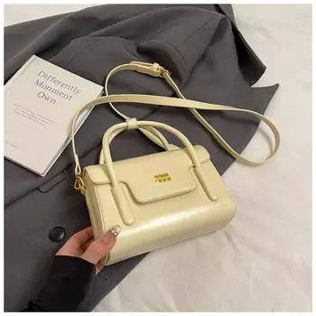 Новая сумка-тоут женская текстурная популярная модная на одно плечо повседневная сумка-мессенджер маленькая квадратная сумка