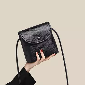 Новая сумка-ведро на одно плечо из натуральной кожи женская сумка через плечо мини-сумка сумка для мобильного телефона