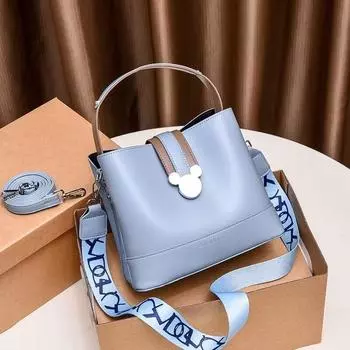 Новая сумка-ведро премиум-класса, женская сумка через плечо, модная дорожная сумка для покупок, мобильная сумка для девочек