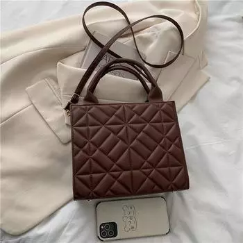 Новая сумка женская универсальная женская нишевая сумка бесплатная доставка маленькая квадратная сумка женская сумка-мессенджер высокого класса алмазная сумка маленькая квадратная сумка зелёный