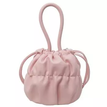 Новая сумочка, нишевые складки, облачный ветер. розовый