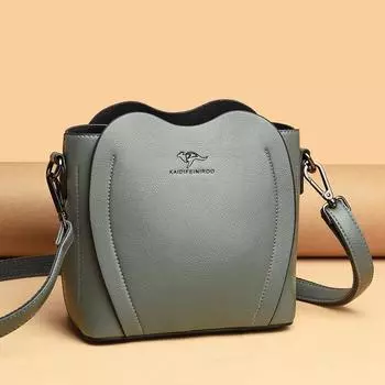 Новая сумочка, женская сумка, сумка через плечо, сумка невесты, модная европейская и американская цельная сумка-ведро-капельница, сумка через плечо