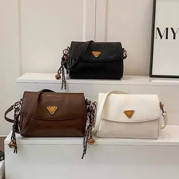 Новая супер горячая женская сумка с текстурой на одно плечо, классическая маленькая квадратная сумка without pendant