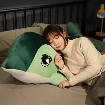 Новая супер мягкая плюшевая игрушка дельфин, мягкая морская рыбка, подушка для спины, подарок для ребенка и подруги, украшение комнаты 80cm