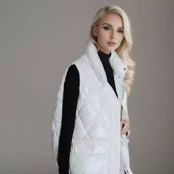 Новая свободная короткая верхняя одежда на шнурке маленький жилет жилет женский M жёлтый