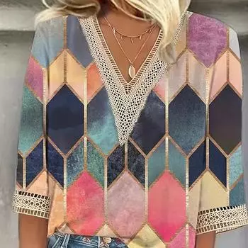 Новая свободная женская рубашка больших размеров, модная повседневная блузка, элегантная женская рубашка с длинным рукавом, праздничный выходной топ S