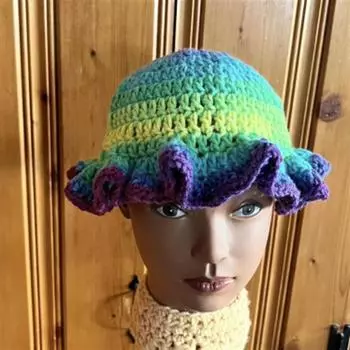 Новая связанная вручную балаклава с бахромой цвета ледяного единорога для взрослых, шапки-пуловера Adult 56-59cm