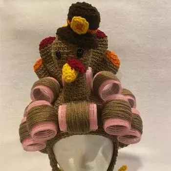 Новая связанная вручную клоунская шляпа с цветными блоками, модная и персонализированная взрослая шапка-пуловер Adult 57-59cm