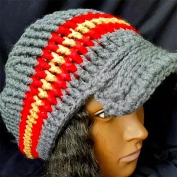 Новая связанная вручную шапка Jake The Dog в американском стиле с индивидуальным капюшоном из меха котика Adult 57-59cm