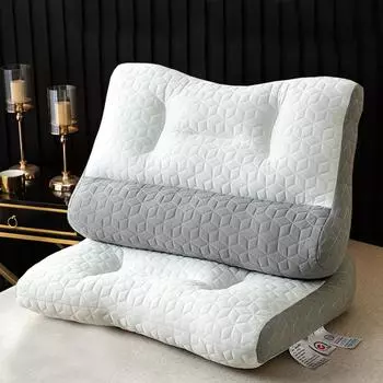 Новая тайская натуральная латексная подушка, растягивающая подушка, подушка для шеи, студенческая подушка для взрослых, ядро 48x74cm = Single