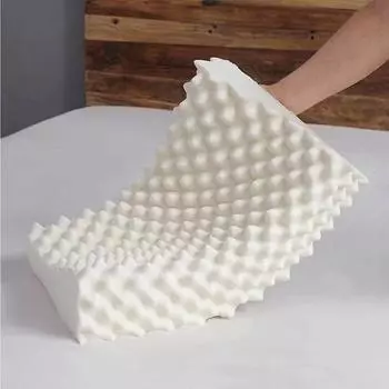 Новая тайская подушка из натурального латекса Curve Neck Massage Pillow Core Movable Pillow 35x55cm + inner and outer pillowcases