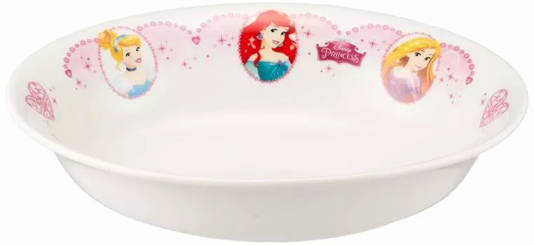 Новая тарелка карри Disney Princess Tableware White 18 см 114115 Детская