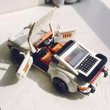 Новая техническая ретро-модель автомобиля 1458 шт., набор строительных блоков 2 в 1, гоночный классический комплект моделей для взрослых и подростков, игрушки, рождественские подарки no original box