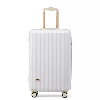 Новая технология чемодан 2-го поколения чехол для переноски застежка-молния рамка замок TSA легкий симпатичный размер S [GGQAAA] ручная кладь (белый)