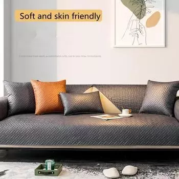 Новая технология ткань ткань кожа диван коврик легкий роскошный водонепроницаемый диван подушка современный всесезонный универсальный защитный чехол 1seater 70x70cm