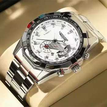 Новая тенденция, глобальная версия, немеханические часы с автоматическим механизмом, мужские роскошные модные водонепроницаемые мужские часы со светящейся датой