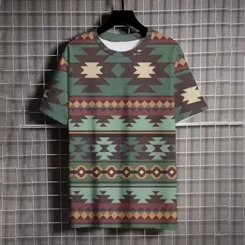 Новая тенденция уличного стиля, мужская футболка с 3D-принтом в стиле Европы и Америки, повседневная летняя футболка Harajuku с круглым вырезом и коротким рукавом S