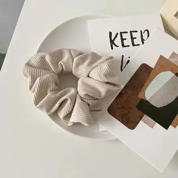 Новая теплая вязаная эластичная резинка для волос для женщины, однотонная мягкая винтажная резинка для волос, полосатая повязка на голову для девочек, повязка для волос, аксессуары для волос