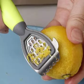Новая терка из нержавеющей стали для лимона, сыра и овощей, овощечистка, овощерезка, кухонный инструмент, гаджеты, измельчитель фруктов и овощей 1PCS зелёный