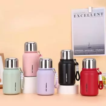 Новая термокружка большой емкости для улицы, удобная спортивная автомобильная кружка, компактная, из нержавеющей стали, для воды 450ml